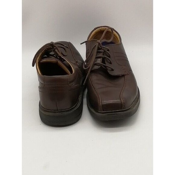 Nunn Bush Mens Derby Shoe Brown Leather Lace Up Dress Shoe Square Toe‎ 10.5 - Picture 3 of 10